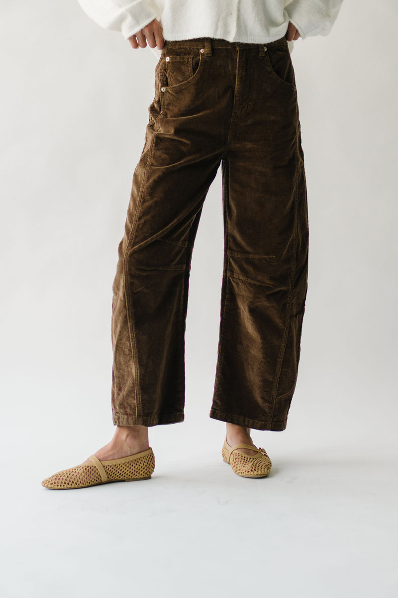 The Kerzman Relaxed Corduroy Pant in Brown