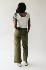 The Janz High Rise Wide Leg Jean in Fern Green