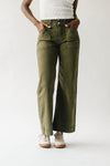 The Janz High Rise Wide Leg Jean in Fern Green