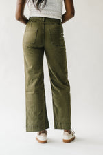 The Janz High Rise Wide Leg Jean in Fern Green