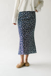 The Boyden Floral Midi Skirt in Navy