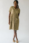 The Boice Button Front Dress in Olive