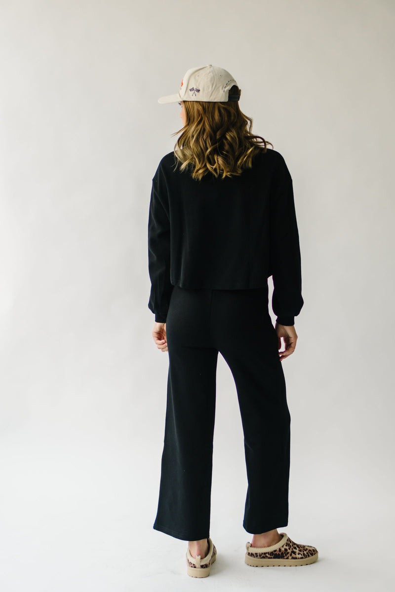 The Fidler Knit Lounge Set in Black