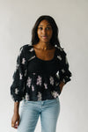 The Holtry Embroidered Blouse in Black