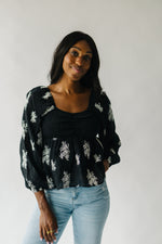 The Holtry Embroidered Blouse in Black