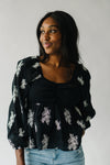 The Holtry Embroidered Blouse in Black