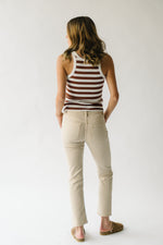 The Higbee High Rise Straight Jean in Light Desert