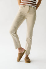 The Higbee High Rise Straight Jean in Light Desert