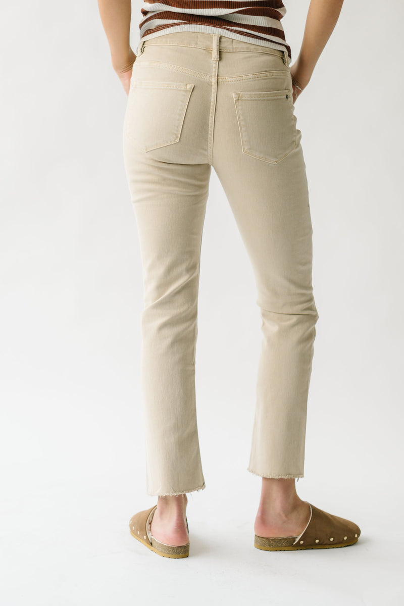 The Higbee High Rise Straight Jean in Light Desert