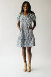 The Bastug Jacquard Knit Dress in Navy Multi