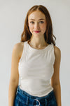 The Alecia Racerback Tank in Ivory