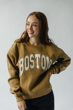 The Boston Sweatshirt in Tan