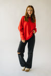 The Modesto Oversized Sweater in Chili Red