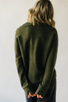 The Bushnell Pocket Detail V-Neck Sweater in Olive