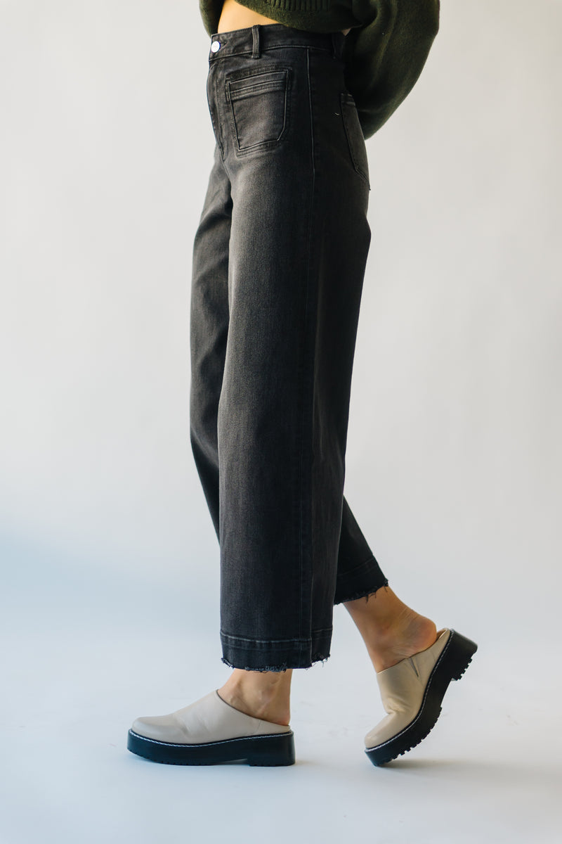 Denim: Montero Wide Leg Jean in Black – Piper & Scoot