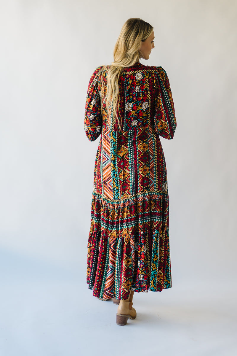 The Canterbury Floral Maxi Dress in Red Multi