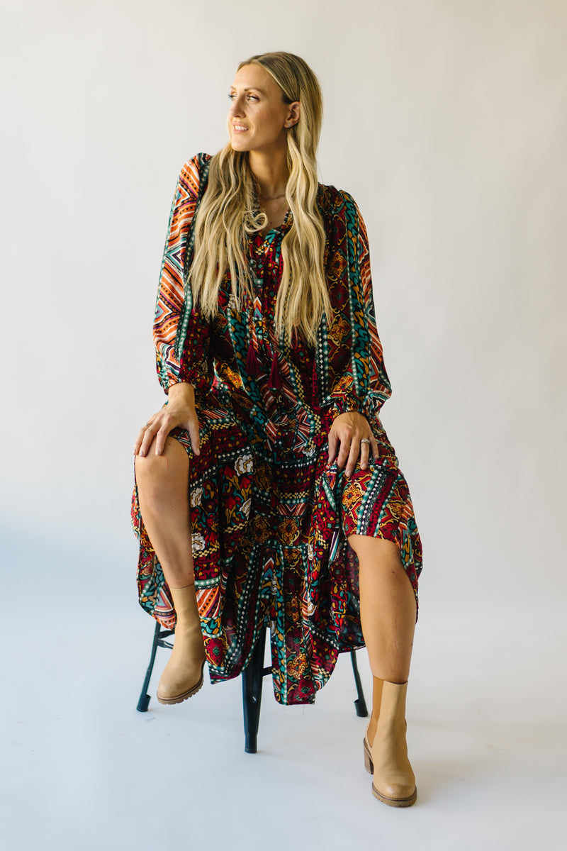 The Canterbury Floral Maxi Dress in Red Multi