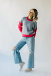 The Cornell Ribbed Knit Sweater in Light Blue