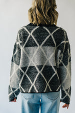 The Springville Patterned Sweater in Black Multi