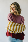 The Vineyard Colorblock Sweater in Pink Multi
