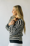 The Bradshaw Checkered Sweater in Black