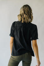The Rutland Lace Detail Blouse in Black