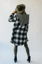 The Emden Checkered Contrast Jacket in Black