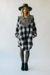 The Emden Checkered Contrast Jacket in Black