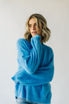 The Hagerman Balloon Sleeve Sweater in Blue