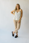 The Metcalf Rouched Detail Blouse in Cream