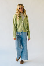 The Riggs Button-Down Sweater in Lemongrass