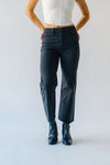 The Jernigan Wide Leg Crop Jean in Charcoal