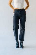 The Jernigan Wide Leg Crop Jean in Charcoal