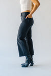 The Jernigan Wide Leg Crop Jean in Charcoal