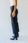 The Jernigan Wide Leg Crop Jean in Charcoal