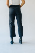 The Jernigan Wide Leg Crop Jean in Charcoal