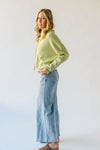 The Riggs Button-Down Sweater in Lemongrass