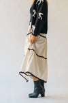 The Perrigo Tiered Maxi Skirt in Oatmeal