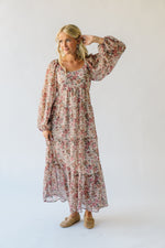 The Gunderson Shimmer Embellished Maxi Dress in Cream Multi