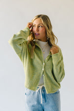 The Riggs Button-Down Sweater in Lemongrass