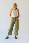 The Wolford Barrel Pant in Olive