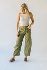 The Wolford Barrel Pant in Olive