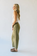 The Wolford Barrel Pant in Olive