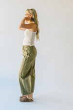 The Wolford Barrel Pant in Olive