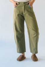 The Wolford Barrel Pant in Olive