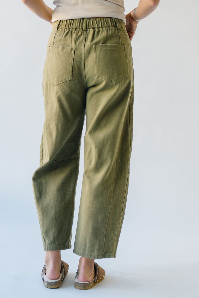 The Wolford Barrel Pant in Olive