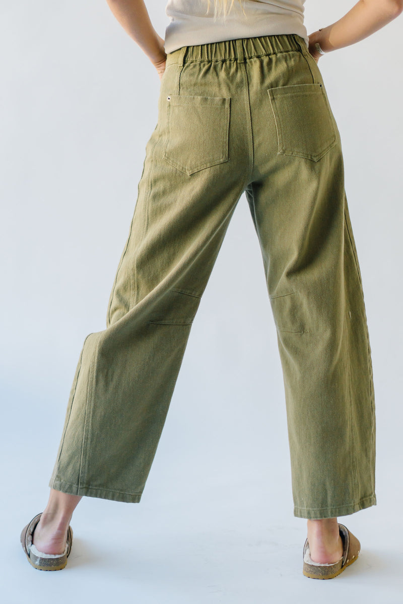 The Wolford Barrel Pant in Olive