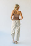 The Wolford Barrel Pant in Taupe