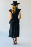 The Stansberry Mock Neck Midi Dress in Black