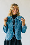 The Sardo Collared Denim Jacket in Medium Blue